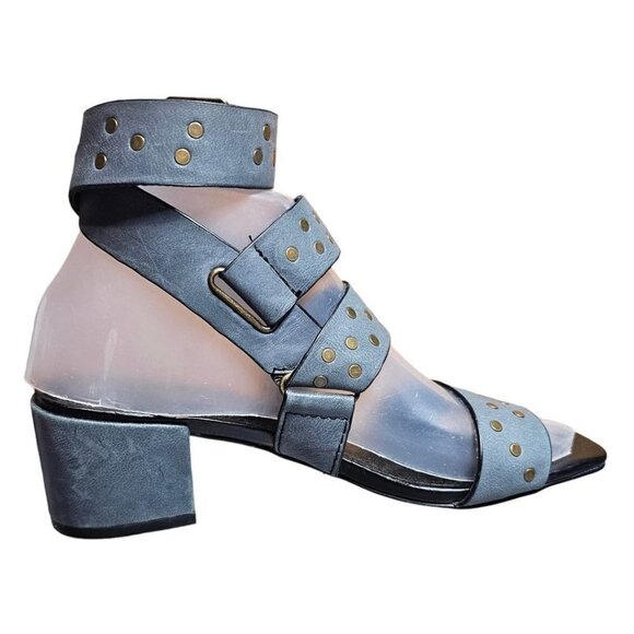 Kelsi Dagger Size 6 Brooklyn Women's Leather Studded Seabring Heeled Sandals - Picture 3 of 16